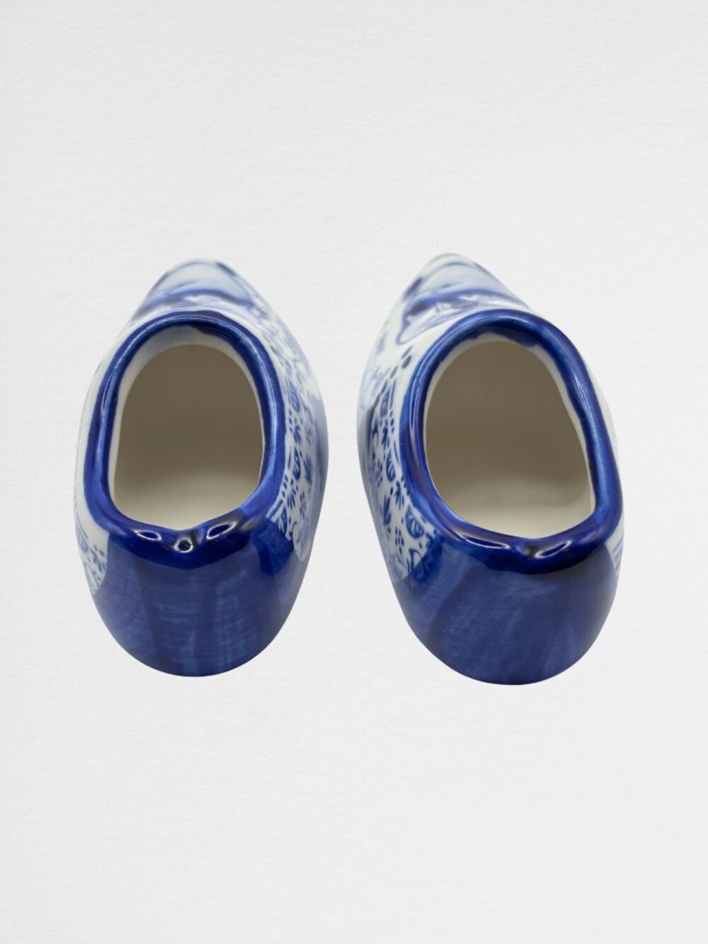 Two Vintage Delft Blue Ceramic Shoes from Holland - Picture 4 of 6